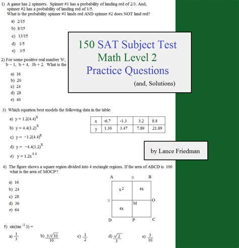 level 2 maths sat test